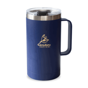 caribou coffee tumbler mug life is short stay awake for it 18oz