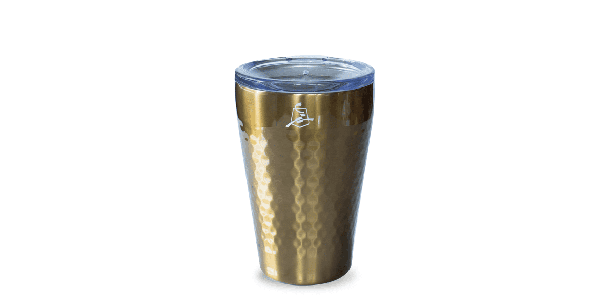 Solid Vibes Stainless Steel Handled Tumbler - Taupe - Caribou Coffee