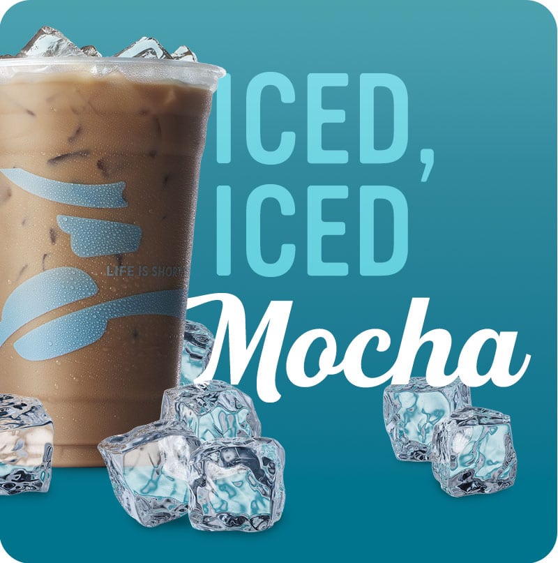 3 Medium Iced Mocha Promotion Caribou Coffee®